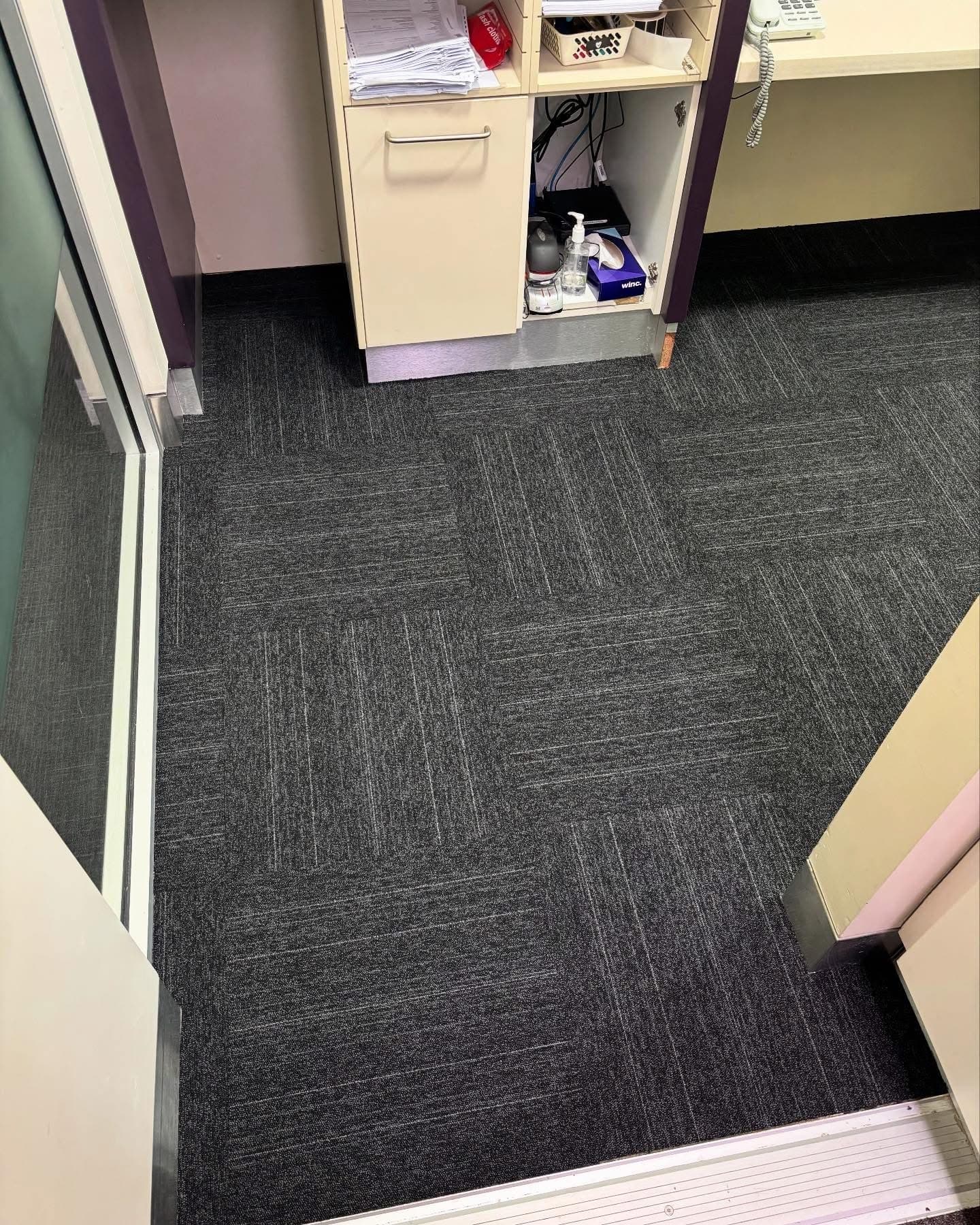Carpet Tile Installation — Cardiff Office — 2