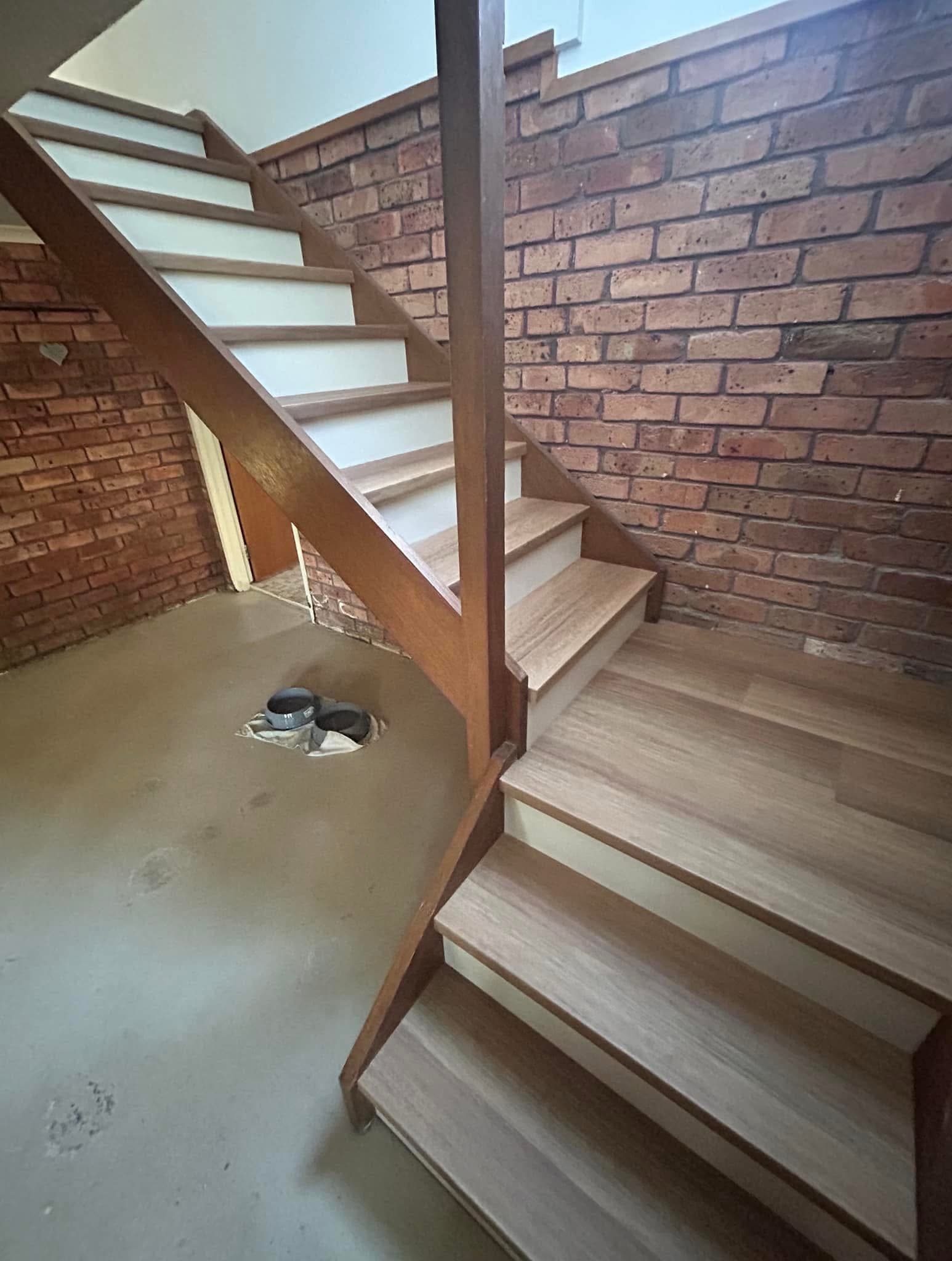 Staircase Vinyl Plank — Hamilton Home — 2