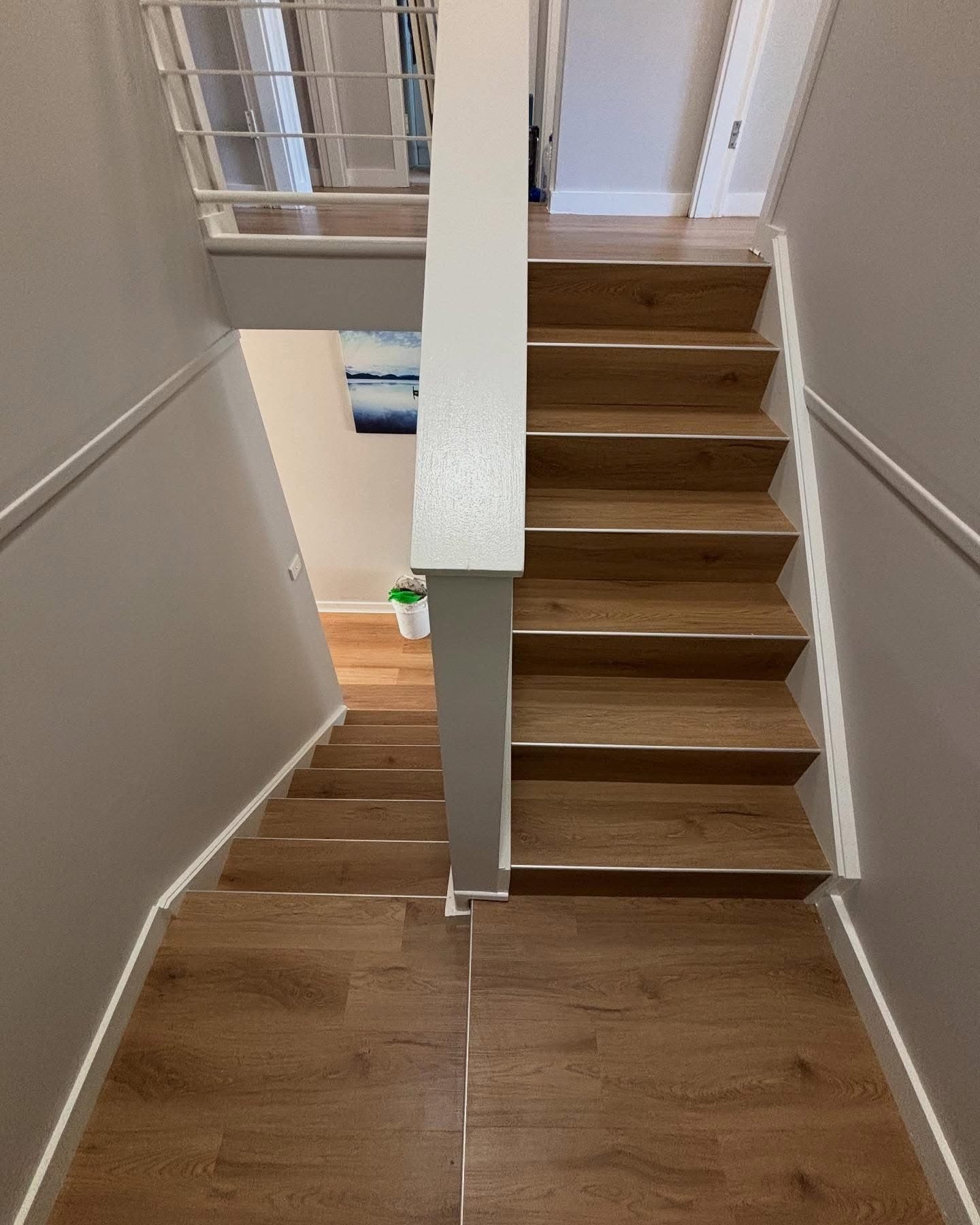 Carpet to Vinyl Plank — Two-Storey Home Mayfield — 2