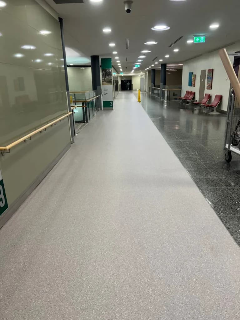 Brisbane Private Hospital floor preparation works