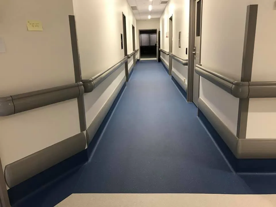Ryde Hospital hallway wall protection installation — Sydney